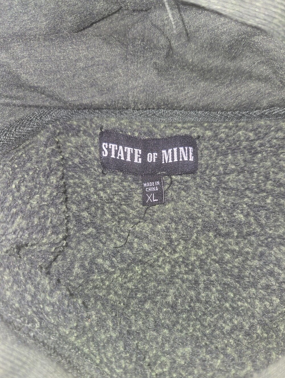 Men's Green Michigan Graphic Crewneck Hoodie - Picture 3 of 4